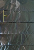 Стежка нитками Полосы 7,5см Курточная ткань черная + синтепон 100 + спанбонд. 